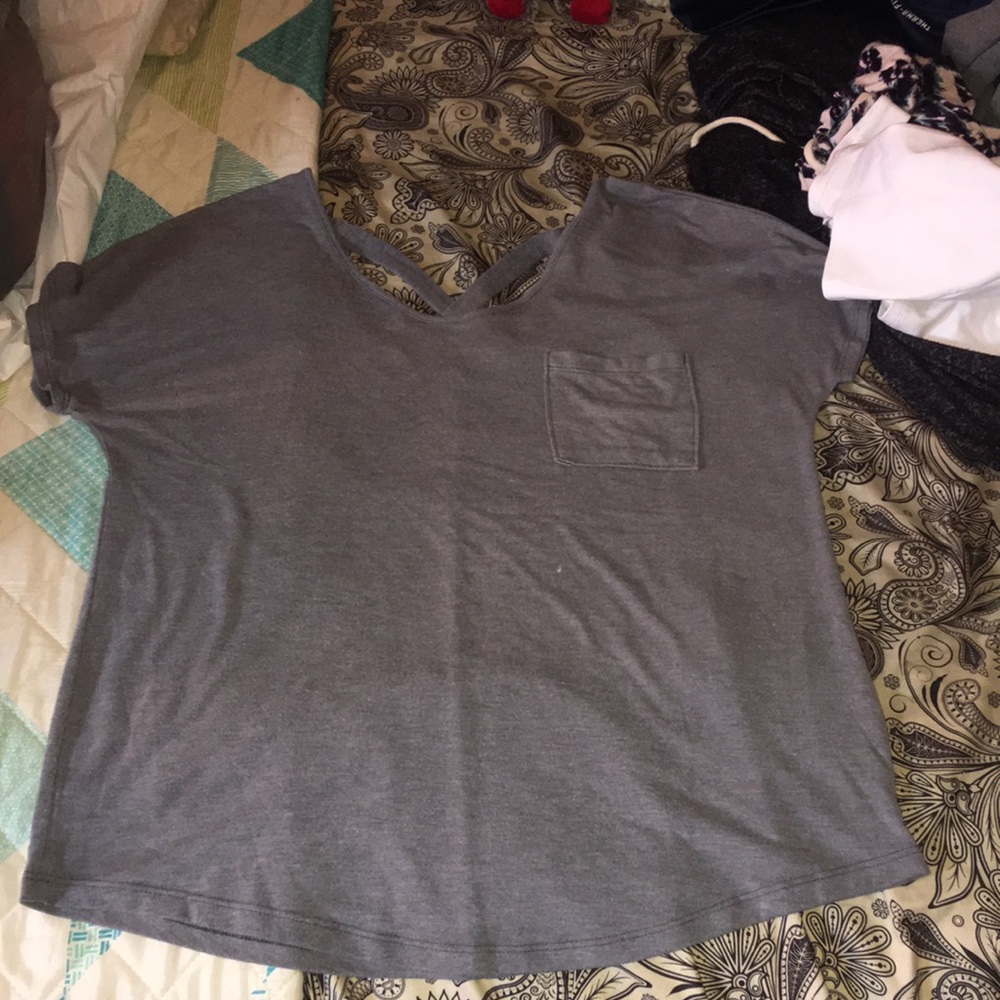 Long and loose, short sleeve T-shirt